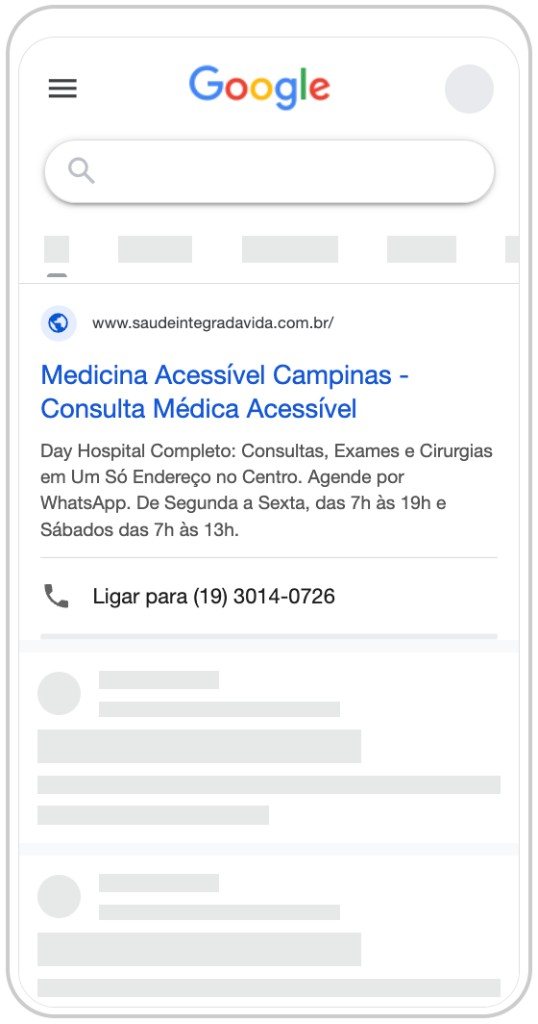 Anúncio no Google Ads